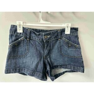 Mossimo Supply Co.‎ Denim Shorts Dark Wash Pockets Casual Cute Size 9 / 33